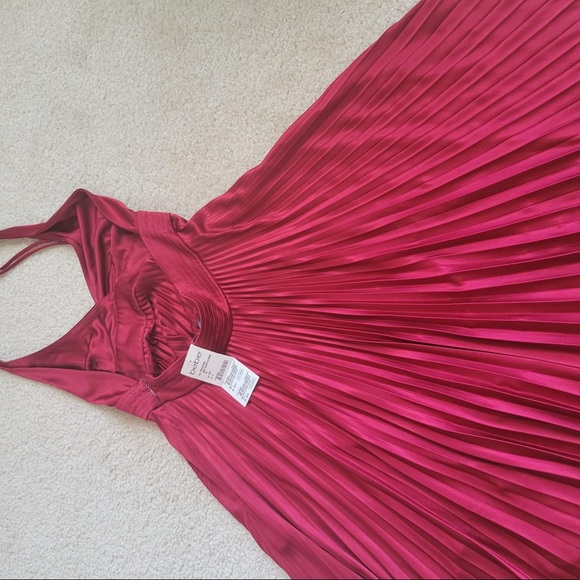 NWT Bebe Baby Halter Pleated Dress - Picture 6 of 7